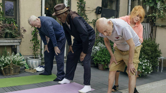 Michael Caine, Morgan Freeman, Alan Arkin and Ann-Margret in Going in Style_9355335_ver1.0_640_360